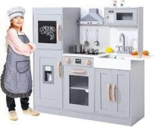 DESCRIPTION: (1) WOODEN KITCHEN PLAYSET BRAND/MODEL: PRODUCT NUMBER #LY-40 INFORMATION: GRAY RETAIL$: $139.98 E QTY: 1