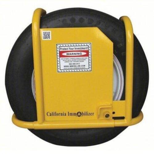 DESCRIPTION: (1) WHEEL CLAMP BRAND/MODEL: CALIFORNIA IMMOBILIZER #39C426 INFORMATION: YELLOW SIZE: FITS 14-15 IN RETAIL$: $392.40 EA QTY: 1