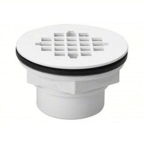 DESCRIPTION: (6) SHOWER DRAIN BRAND/MODEL: PRODUCT NUMBER #1RLU8 INFORMATION: PLASTIC. WHITE SIZE: 2 IN OVERALL DIA, 4 1/4 IN OVERALL LG, 2 5/8 IN OVE