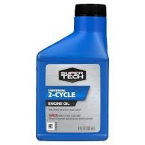 DESCRIPTION: (8) FULL SYNTHETIC 2-CYCLE OIL BRAND/MODEL: SUPER TECH WAL.2CYCLE.1204.004 SIZE: 8 OZ RETAIL$: 14.72 QTY: 8
