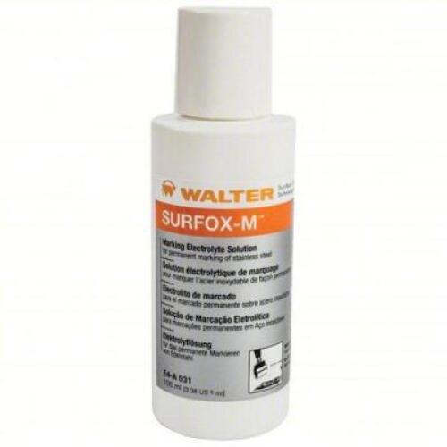 DESCRIPTION: (5) MARKING ELECTROLYTE SOLUTION BRAND/MODEL: WALTER 54A031 SIZE: 1000ml RETAIL$: 210.35 QTY: 5