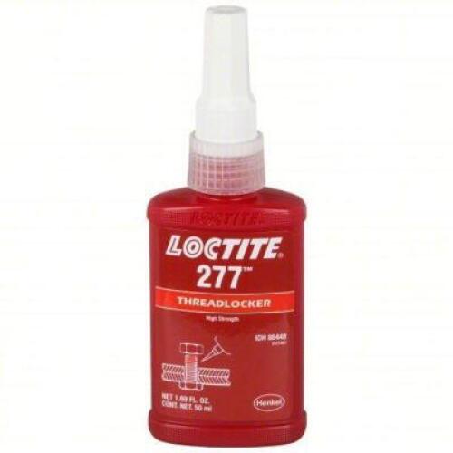 DESCRIPTION: (6) HIGH STRENGTH THREAD LOCKER BRAND/MODEL: LOCTITE 277 SIZE: 1.69 FL OZ RETAIL$: 365.7 QTY: 6