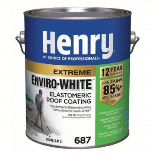 DESCRIPTION: (2) ELASTOMERIC ROOF COATING BRAND/MODEL: HENRY HE687046 SIZE: 0.9 GALL RETAIL$: 124.36 QTY: 2