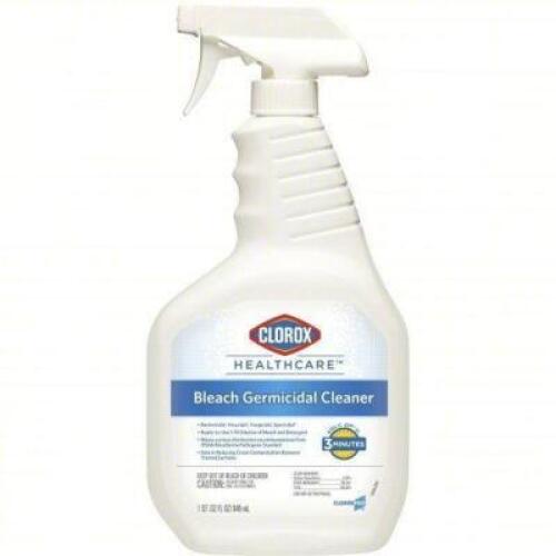 DESCRIPTION: (6) BOTTLES BLEACH GERMICIDAL CLEANER BRAND/MODEL: CLOROX HEALTHCARE 68970 SIZE: 32 OZ RETAIL$: 161.8 QTY: 6