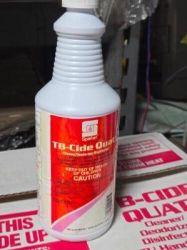DESCRIPTION: (12) CLEANER DEODORIZER BRAND/MODEL: TB CIDE QUAT RETAIL$: 79 QTY: 12