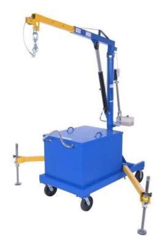 DESCRIPTION: (1) PORTABLE CANTILEVER HOIST BRAND/MODEL: P-JIB-2 INFORMATION: 2000LB CAPACITY, NEEDS WORK, MUST INSPECT SIZE: 89 1/4" BOOM HEIGHT RETAI