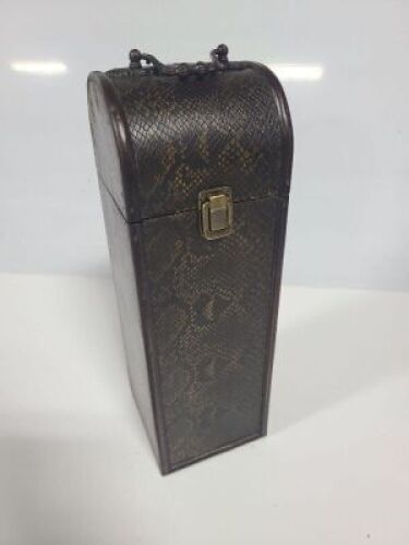 DESCRIPTION: (6) DECORATIVE STORAGE WINE BOXES INFORMATION: IMAGES ARE FOR ILLUSTRATION PURPOSES ONLY AND MAY NOT BE AN EXACT REPRESENTATION OF THE PR