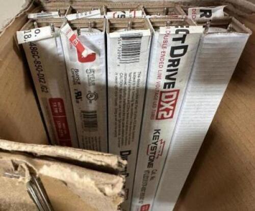 (1) PARTIAL CASE OF DIRECT DRIVE DX2 TWO PRONG LED LIGHTS. 48"