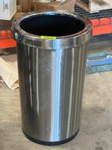STAINLESS WASTE BIN