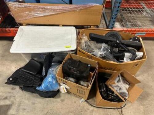 LARGE ASSORTMENT OF REPLACEMENT PARTS OF POWERCHAIRS