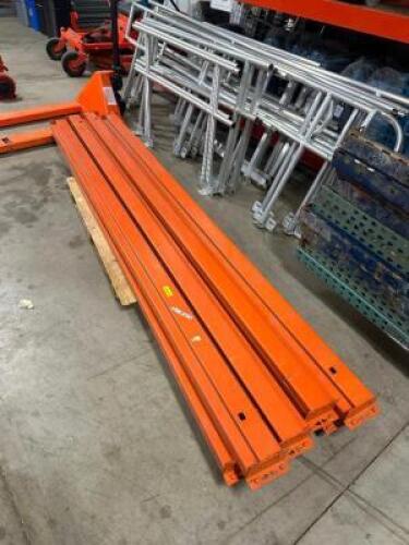 (3) - SECTIONS OF TEAR DROP PALLET RACKING
