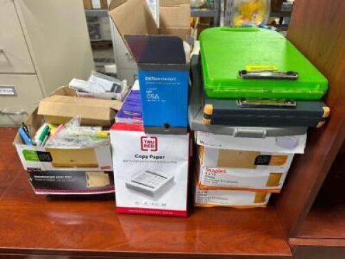 (1) LOT OF ASSORTED OFFICE SUPPLIES
