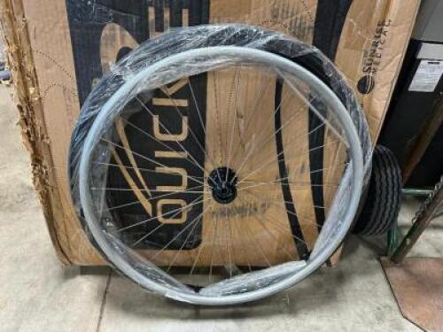 (2) LARGE WHEEL ASSY FOR QUICKE ZIPPIE WHEEL CHAIRS ( NEW )