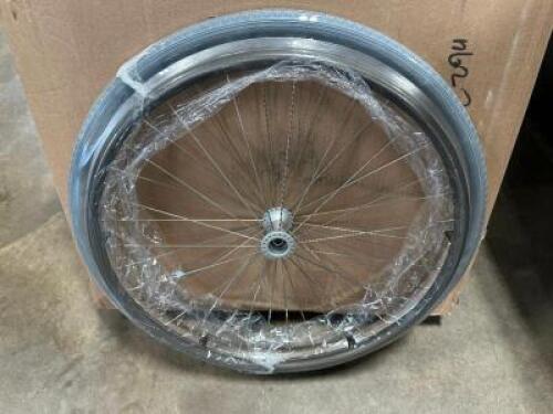 (2) LARGE WHEEL ASSY FOR QUICKE ZIPPIE WHEEL CHAIRS ( NEW )