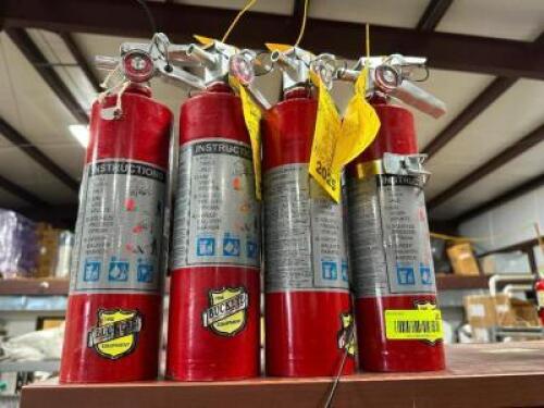 (4) DRY CHEMICAL FIRE EXTINGUISHERS