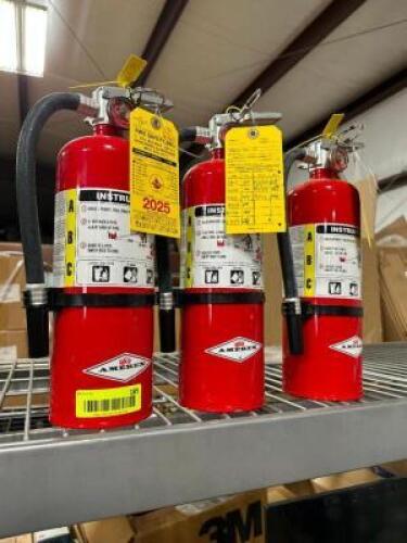 (3) DRY CHEMICAL FIRE EXTINGUISHERS