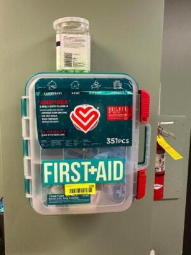 WALL MOUNTED FIRST AID KIT W/ CONTENTS