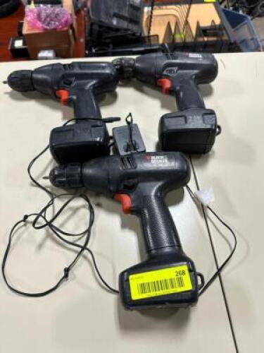 (3) PIECE CORDLESS DRILL SET W/ CHARGING CORD