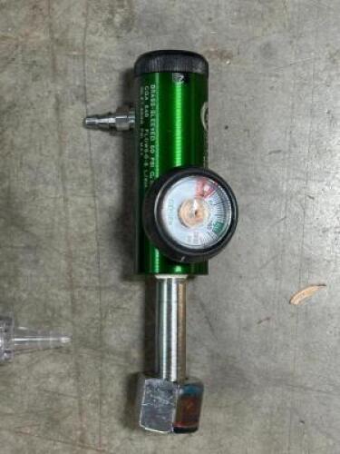 (10) - BRASS SLEEVED OXYGEN REGULATORS
