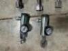 (10) - BRASS SLEEVED OXYGEN REGULATORS - 8