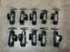 (10) - BRASS SLEEVED OXYGEN REGULATORS - 8