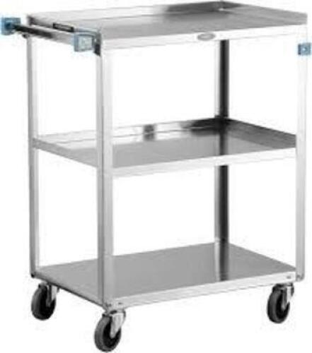 DESCRIPTION: (1) UTILITY CART BRAND/MODEL: LAKESIDE #311 INFORMATION: STAINLESS STEEL, 300 LB CAPACITY, LIPPED SHELVES SIZE: 24" X 15-1/2" X 32-1/8" R