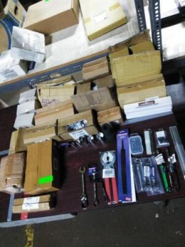 DESCRIPTION: (1) TABLE OF MISC TOOLS BRAND/MODEL: MANY INFORMATION: MUST COME IN AND INSPECT QTY: 1