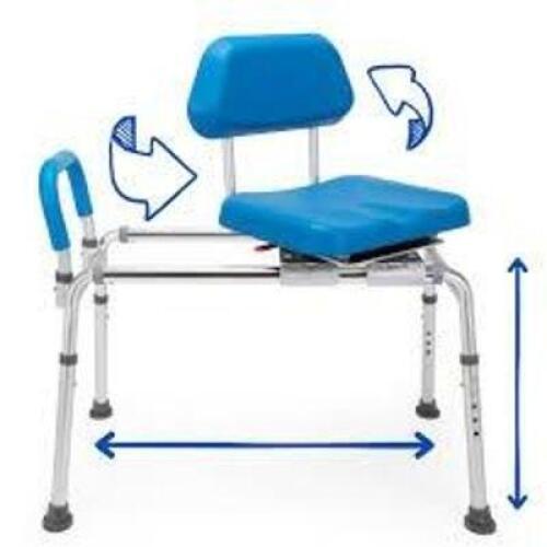 (1) SWIVEL AND SLIDE SHOWER SEAT