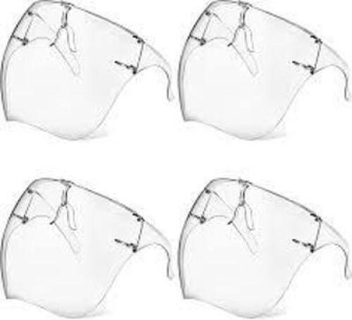 (4) CASES OF (20) FACE SHIELDS WITH GLASSES