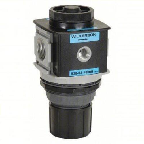 DESCRIPTION: (1) COMPRESSED AIR REGULATOR BRAND/MODEL: WILKERSON #55CR26 INFORMATION: ALUMINUM, 3/8 IN NPT, 250 CFM, 300 PSI MAX OP PRESSURE, KNOB RET