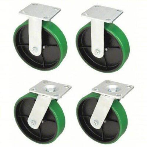 (1) SET OF (4) PLATE CASTERS