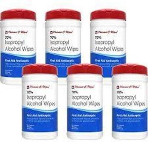 (6) 70% ISO. ALCOHOL WIPES
