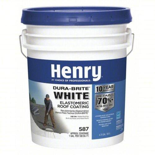 DESCRIPTION: (1) ELASTOMERIC ROOF COATING BRAND/MODEL: HENRY HE587372 SIZE: 4.75 GAL RETAIL$: 203.87 QTY: 1