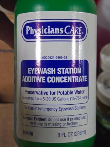 DESCRIPTION: (12) BOTTLES EYEWASH PRESERVATIVE BRAND/MODEL: PHYSICIANS CARE 90496 SIZE: 8OZ RETAIL$: 206.28 QTY: 12