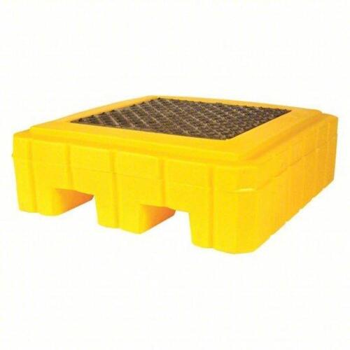 DESCRIPTION: (1) DRUM SPILL CONTAINMENT PALLET BRAND/MODEL: ULTRATECH #4LNR4 INFORMATION: YELLOW, 62 GAL, FOR 1 DRUM SIZE: 40" X 40" X 12" RETAIL$: $3