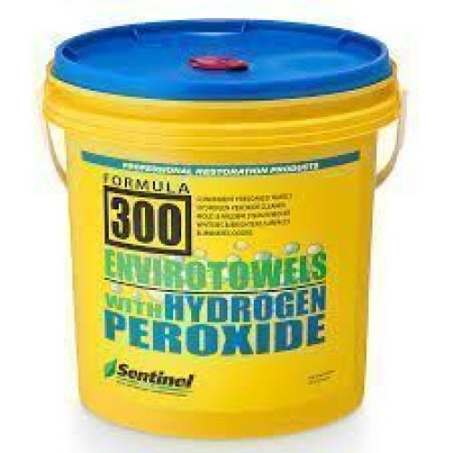 DESCRIPTION: (1) ENVIROTOWELS WITH HYDROGEN PEROXIDE BRAND/MODEL: FORMULA 300 SIZE: 270 CY RETAIL$: 81.67 QTY: 1