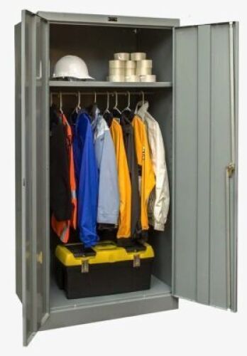 DESCRIPTION: (1) STEEL CABINETBRAND/MODEL: HALLOWELL #PTP725DGINFORMATION:&nbsp;800 SERIESSIZE:&nbsp;48"W x 24"D x 78"HQTY: 1