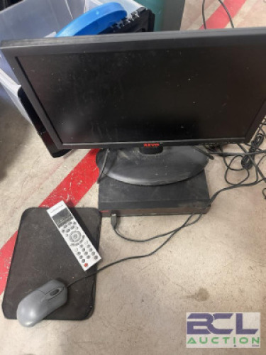 SECURITY SYSTEM WITH MONITOR, HARD DRIVE, REMOTE AND MOUSE