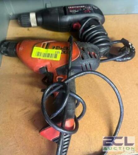 (2) ELECTRIC DRILLS.