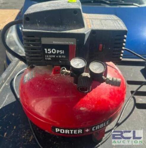 PORTER CABLE 6 GALLON PORTABLE AIR COMPRESSOR
