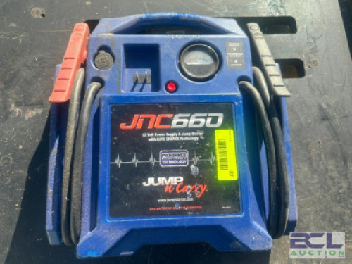 JNC 66D 12 VOLT POWER SUPPLY AND JUMP STARTER BOX.