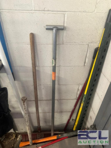 (1) LOT OF LONG HANDLES TOOLING