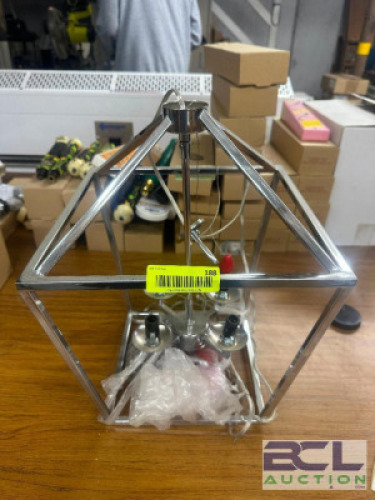 LIGHT FIXTURE W/ CHROME FINISH