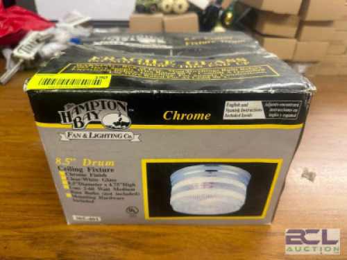 HAMPTON BAY 8.5" DRUM CEILING LIGHT FIXTURE