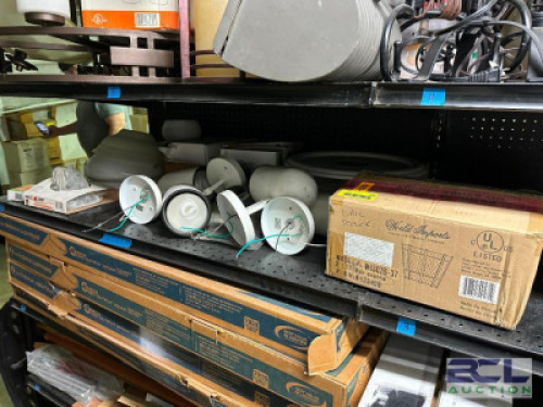 LARGE GROUP OF CELING MOUNTED LIGHTING