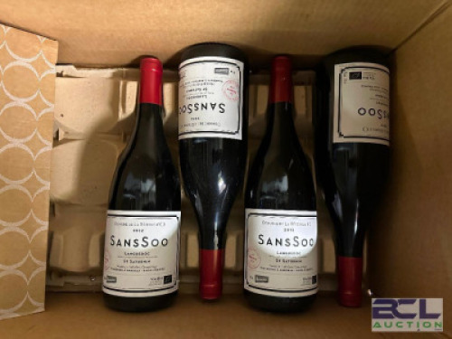 (4) - BOXES OF SANSOO RED WINE