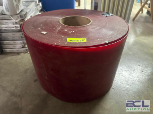 (1) ROLL OF 12" RED VINYL CURTAIN