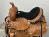 WESTERN BARREL RACING SHOW HORSE SADDLE WITH TACK SET - 4