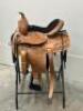 WESTERN BARREL RACING SHOW HORSE SADDLE WITH TACK SET - 2