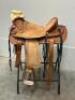 WESTERN BARREL RACING SHOW HORSE SADDLE WITH TACK SET - 2